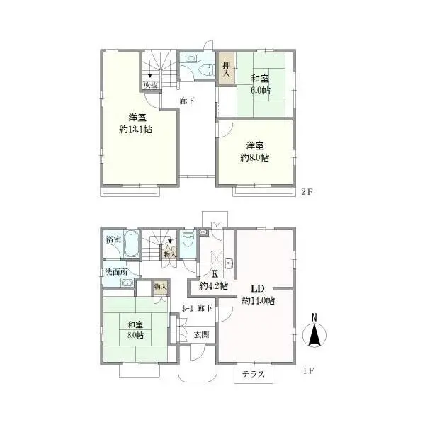 足立区堀之内１丁目 間取図