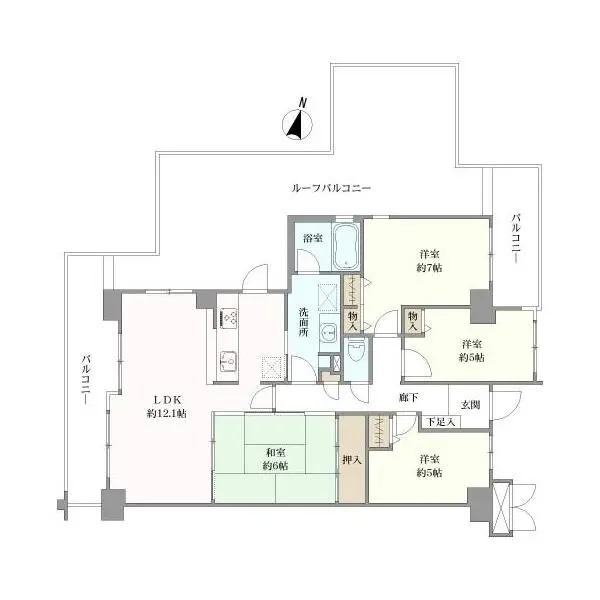レックス伏見東 間取図