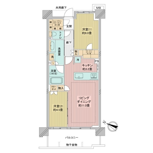 ルネ湘南茅ヶ崎 間取図
