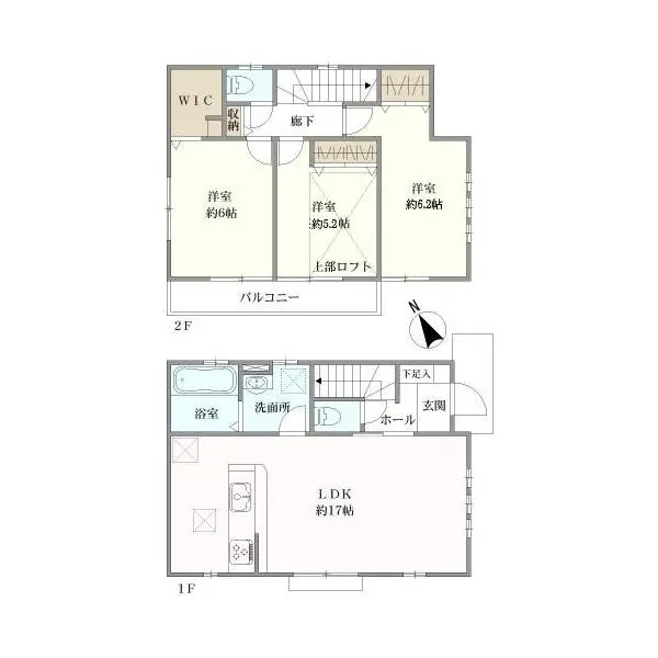 昭島市田中町1丁目 間取図