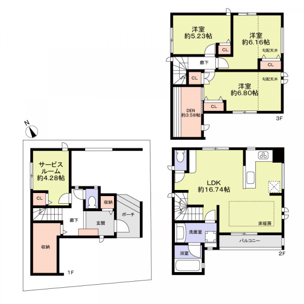 名古屋市中区松原１丁目 間取図
