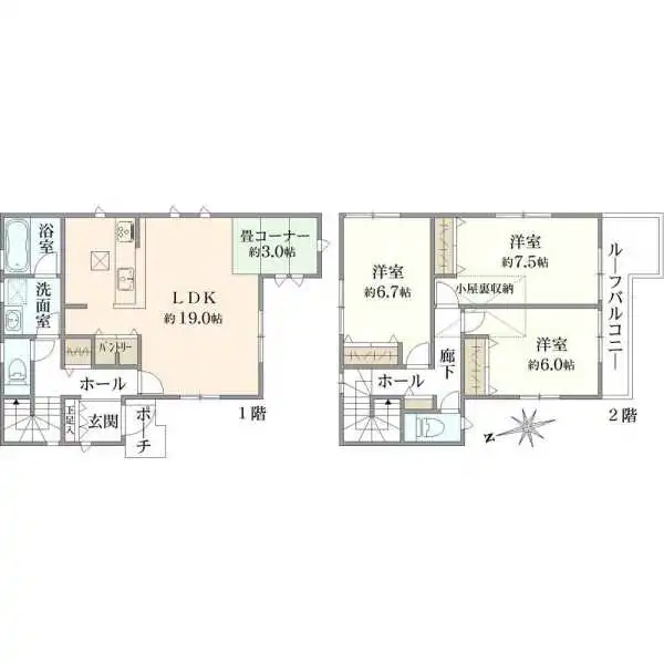 大和市桜森２丁目 間取図