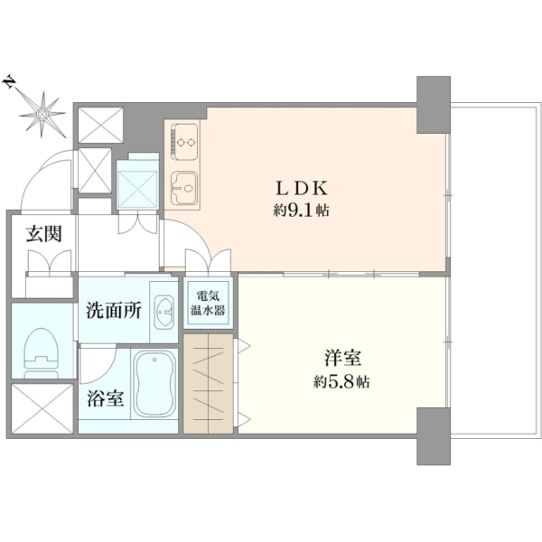 ルネ稲城 間取図