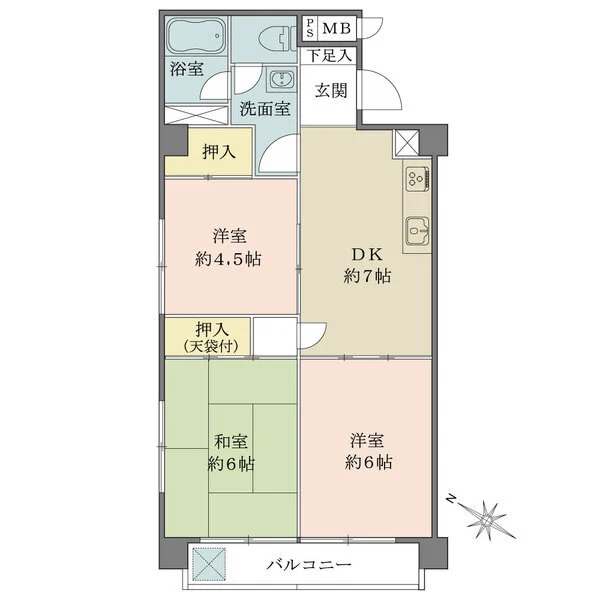 セザール御殿山 間取図