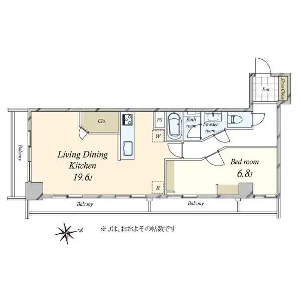 秀和三田綱町レジデンス 間取図