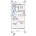 晴海アイランドトリトンスクェアビュータワー１号棟 間取図