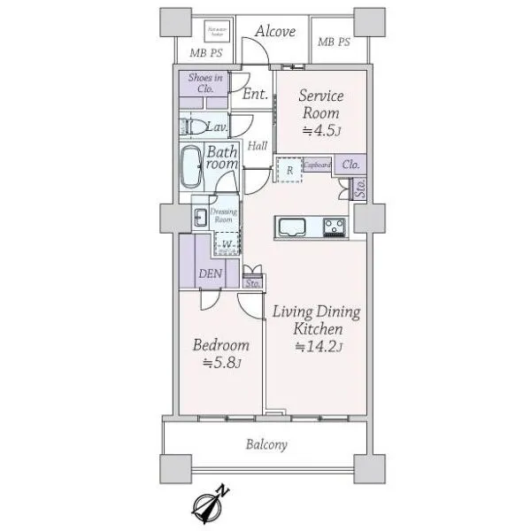 晴海アイランドトリトンスクェアビュータワー１号棟 間取図