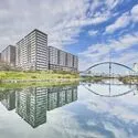 亀戸レジデンス 外観：手前側の棟が該当住戸