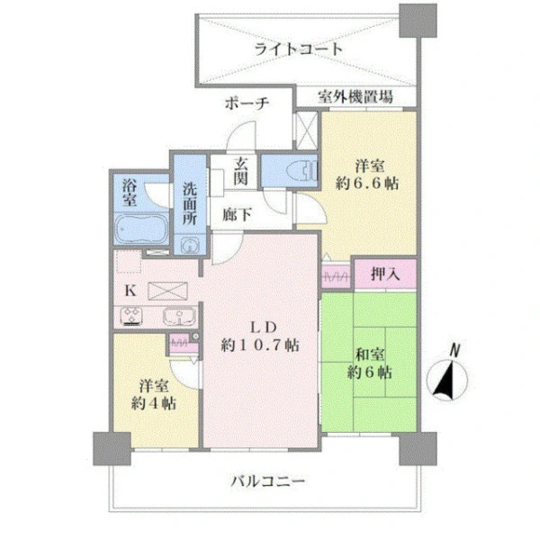 ナイスステージ湘南鵠沼 間取図