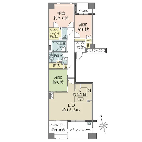フォレスト東山パークハウス 間取図