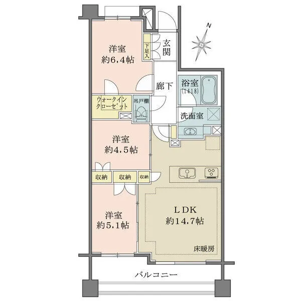パークハウス浦和ソレイユフォート 間取図