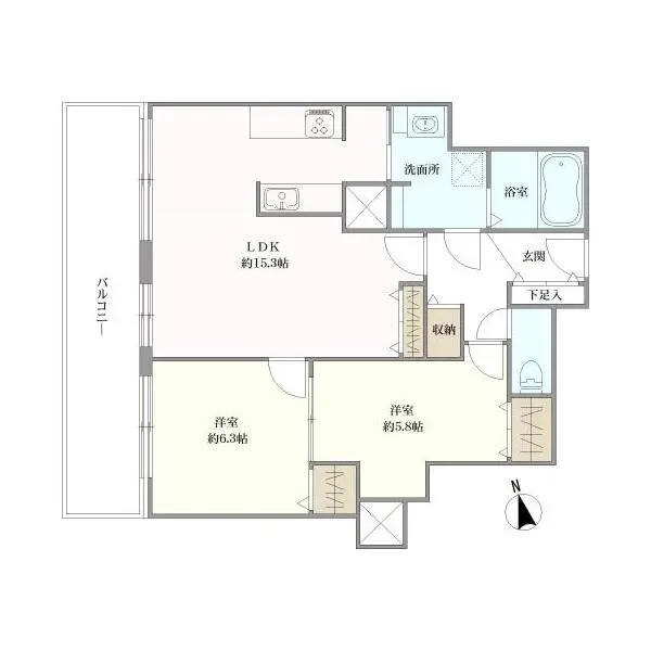 西早稲田パークタワー 間取図