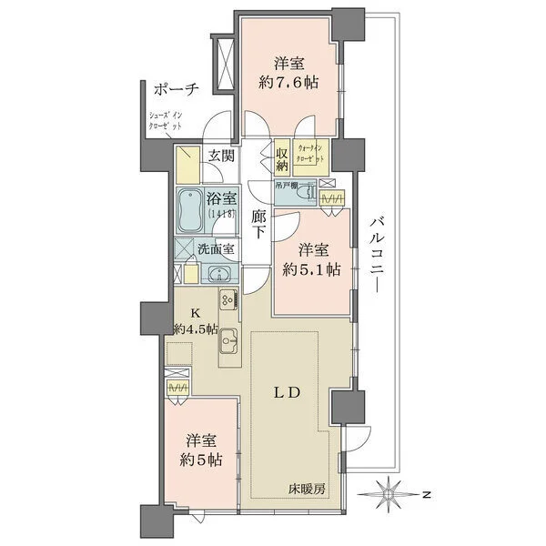 シティタワー金町 間取図