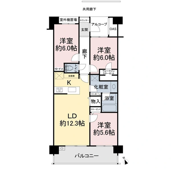 ダイアパレス常盤平ヒルズ 間取図