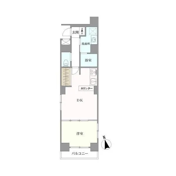 スカイコート銀座東第２ 間取図