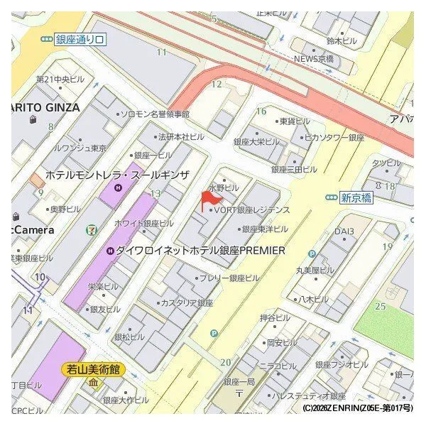 VORT銀座residence 地図