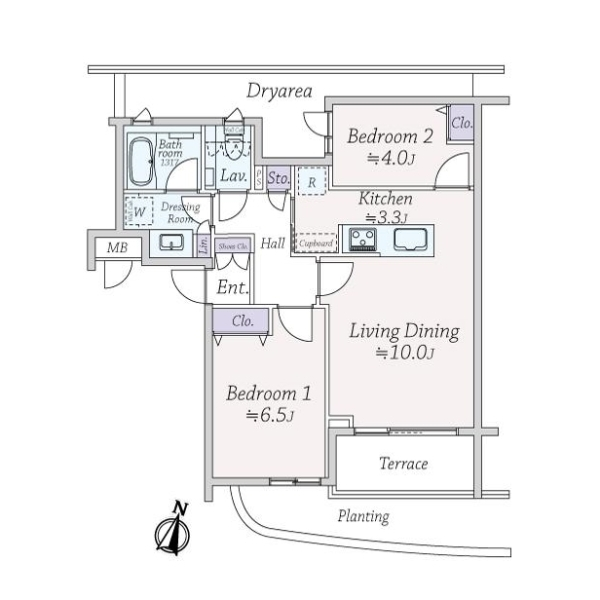 ロイヤルシーズン新宿柏木 間取図