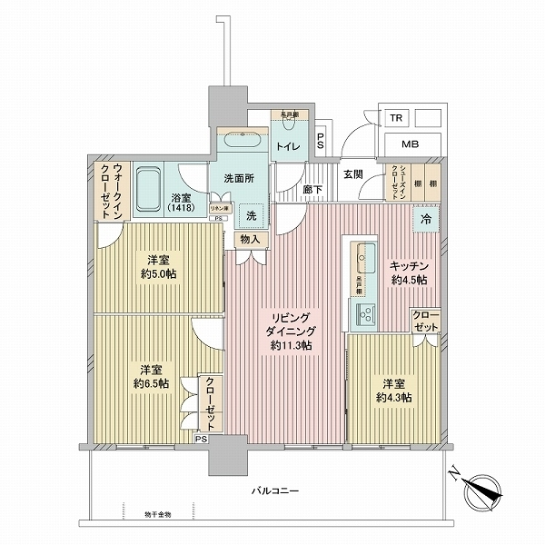 ブリリア有明シティタワー 間取図