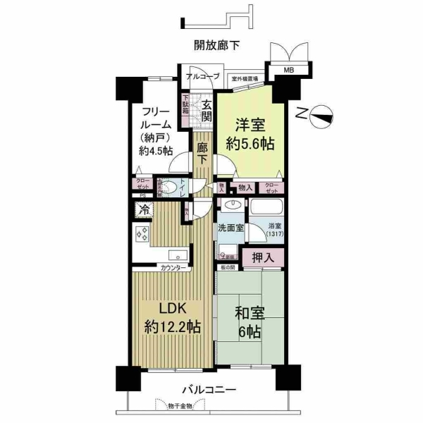 加島駅前アーバンコンフォート 間取図