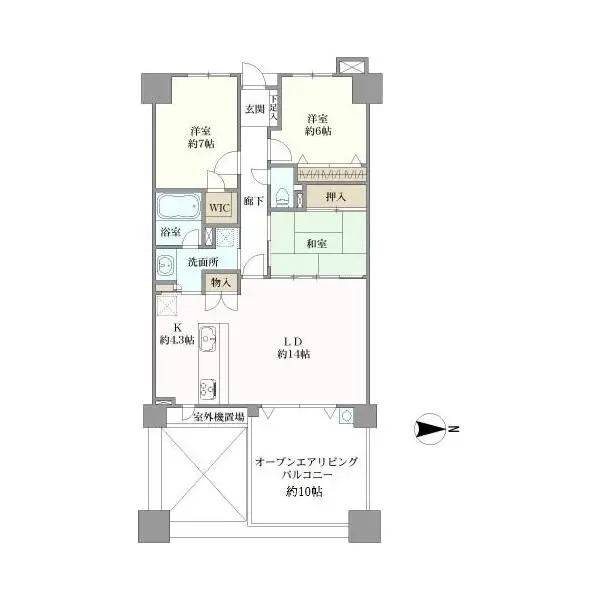 レイディアントシティ本郷台 間取図