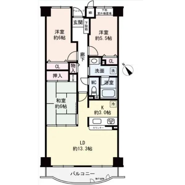 サンマール南草津 間取図