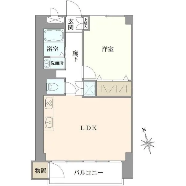 境南マンション 間取図