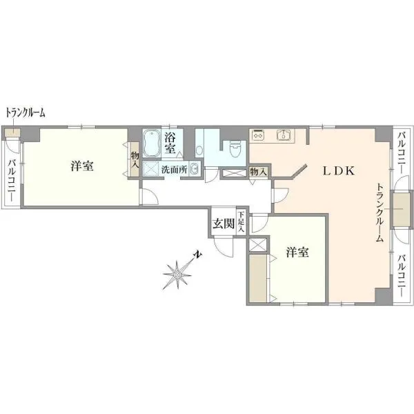 東日本橋コーポラス 間取図