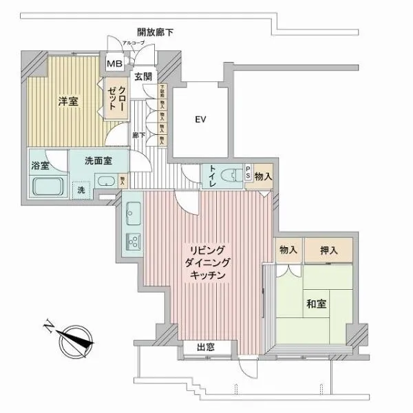 ダイアパレス所沢 間取図