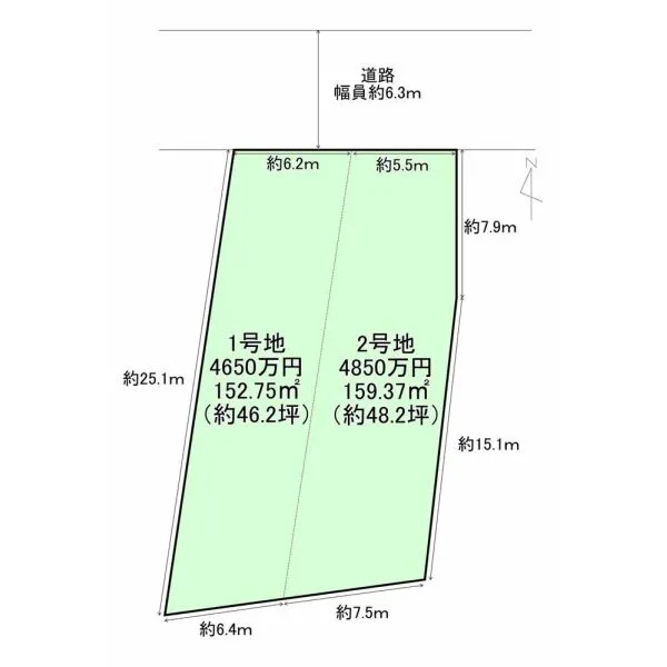 名古屋市瑞穂区平郷町６丁目 間取図