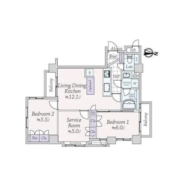 グランイーグル千歳船橋 間取図