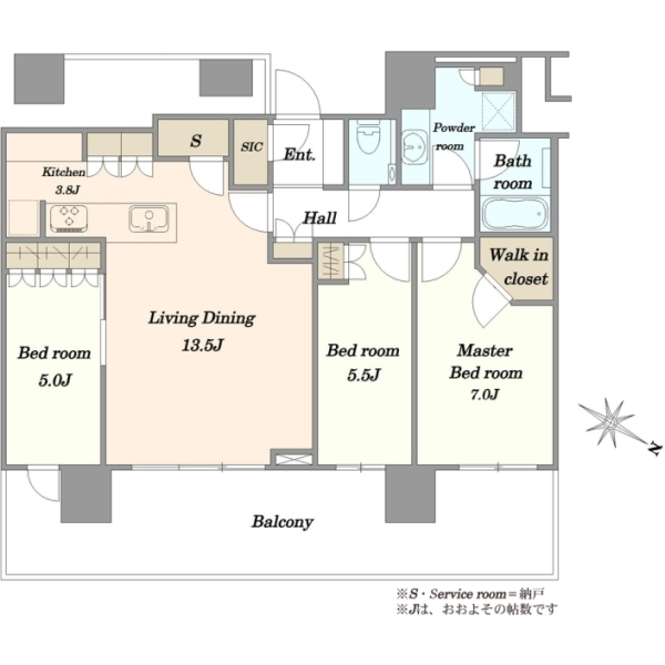 ＴＨＥ幕張ＢＡＹＦＲＯＮＴ　ＴＯＷＥＲＲＥＳＩＤＥＮＣＥ 間取図