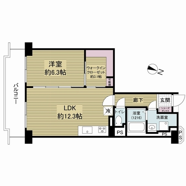 レック北梅田 間取図