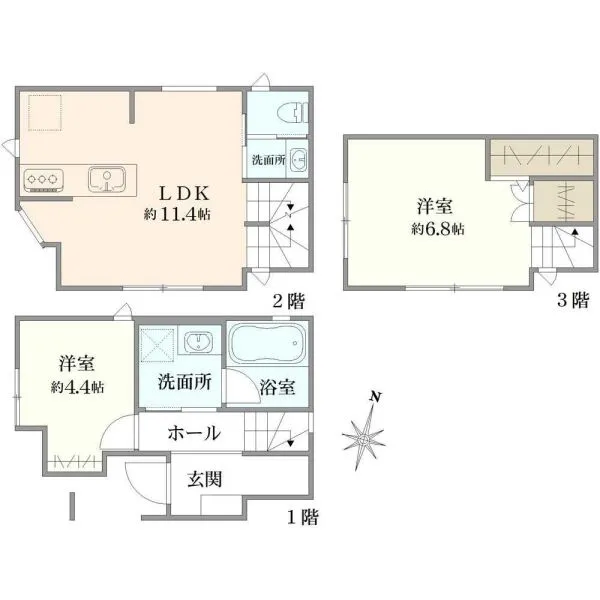 調布市国領町8丁目 間取図