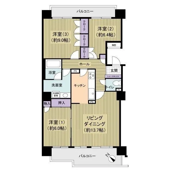 アクロシティFポート 間取図