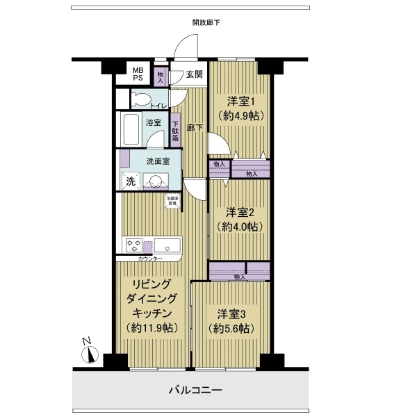 川口ハイデンス 間取図