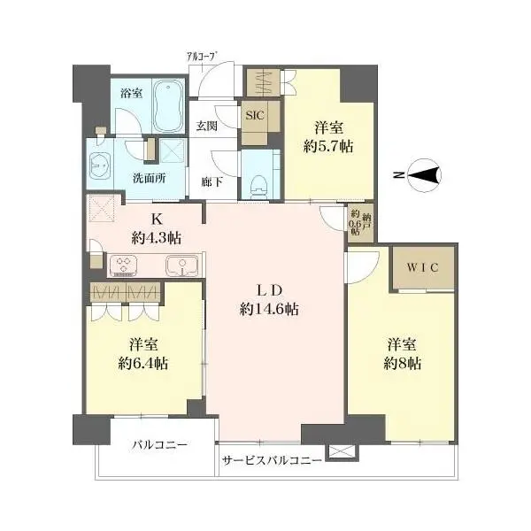 グランドメゾン新梅田タワー 間取図