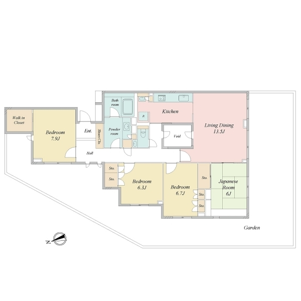 南生田アメニティホームズ 間取図