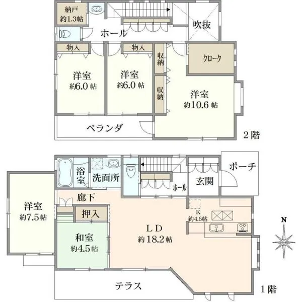 練馬区貫井４丁目 間取図