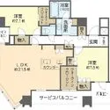パークタワー北浜 間取図