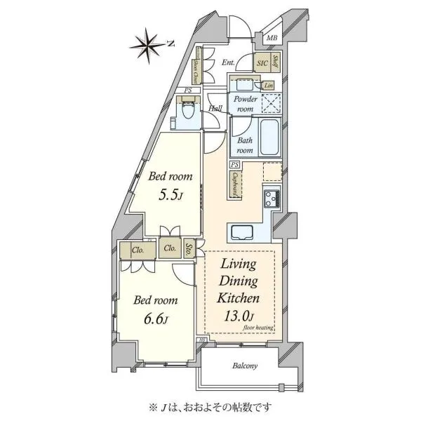オープンレジデンシア本郷菊坂 間取図