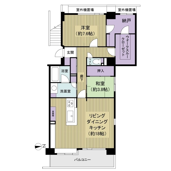 オーベル新松戸 間取図