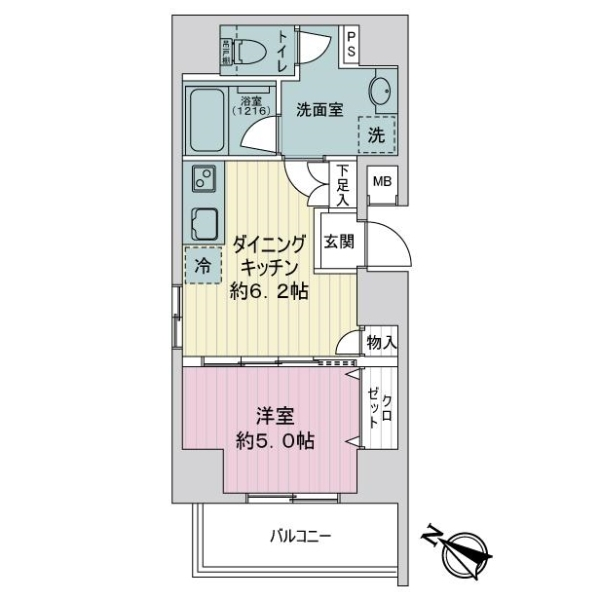 日神デュオステージ北浦和 間取図