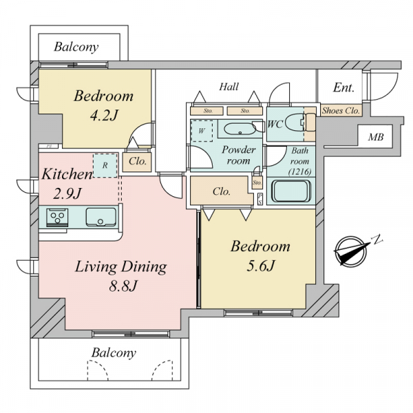 ヴィンテージ南阿佐ヶ谷 間取図