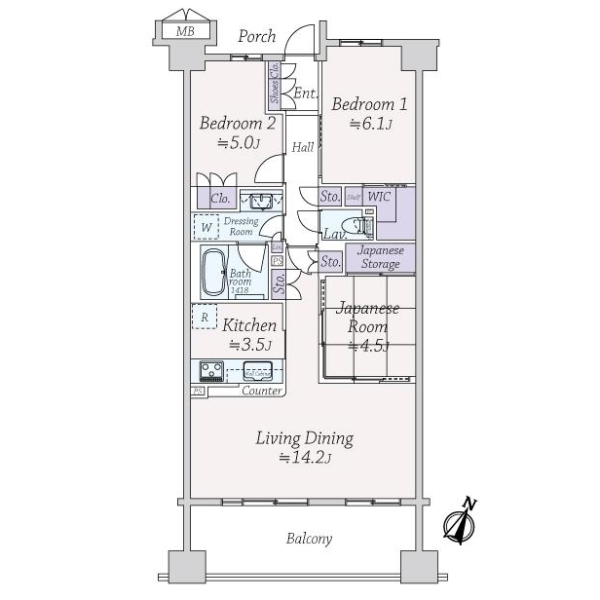 ポレスター川崎 間取図
