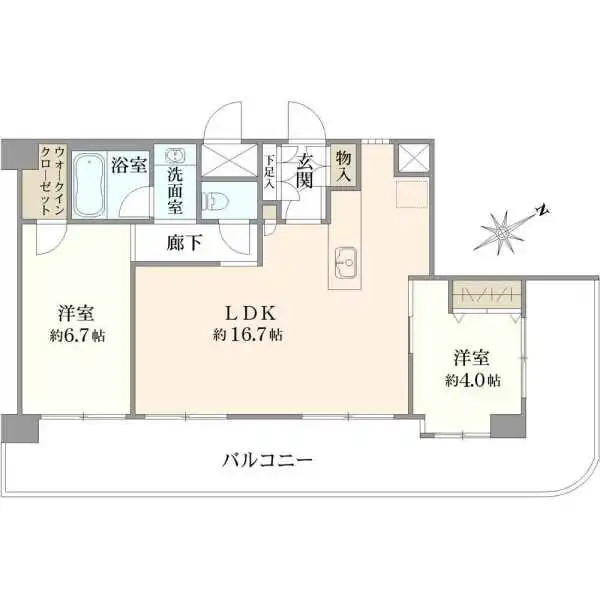エクセルシオール港区海岸 間取図