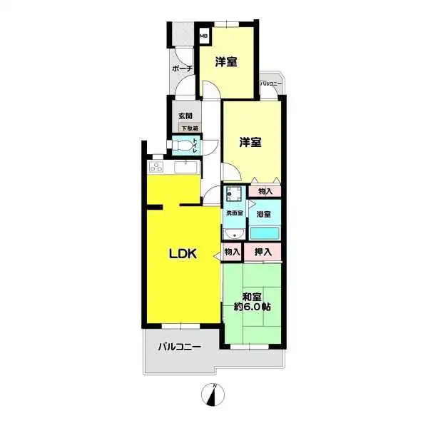 ロイヤル芦屋松浜 間取図