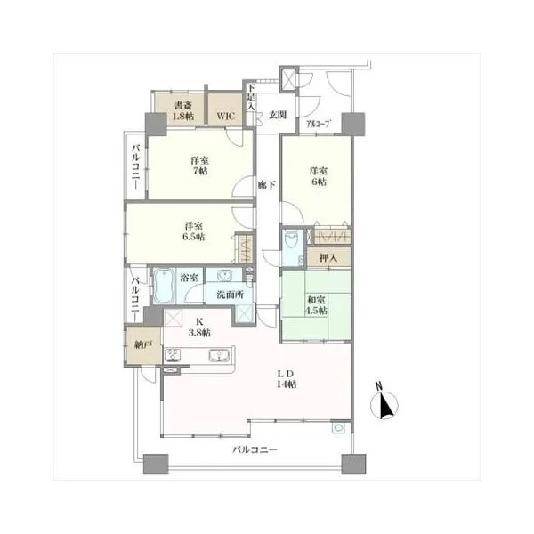 ロフティ長久手II 間取り図