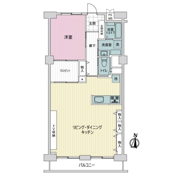 コープ野村亀戸西棟 間取図