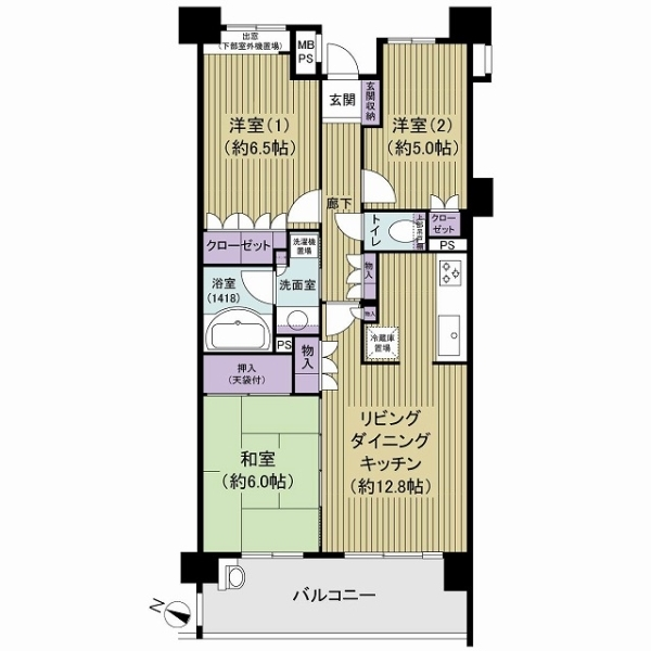 ライオンズ蘇我フォレストマークス 間取図