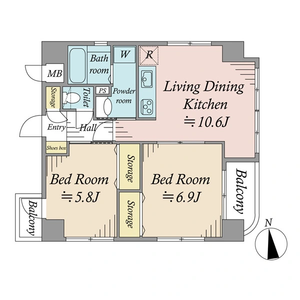 レガリアシティ浅草リバーサイド 間取図